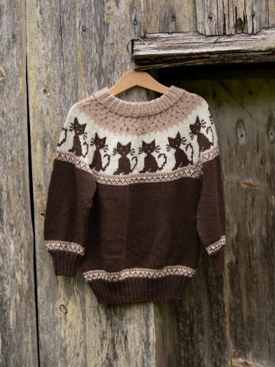 Viking Garn 2323 4 Katte Genser Brun