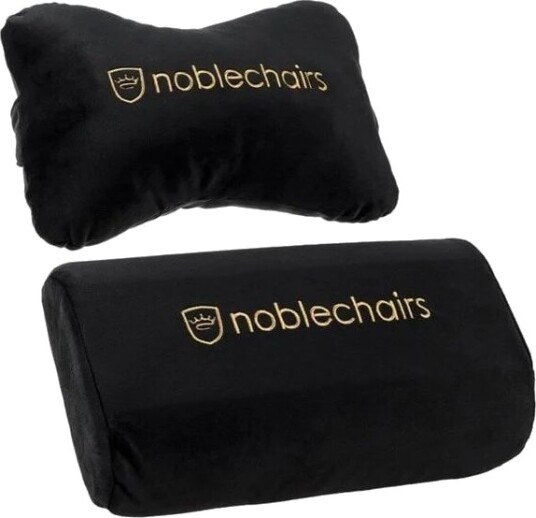 noblechairs Pillow set for EPIC/ICON/HERO   Black/Gold   Svart / Gull   Stoff