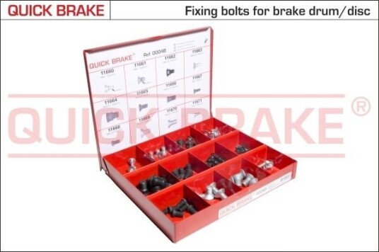 Assortiment, skruer QUICK BRAKE 0004B Assortiment, skruer QUICK BRAKE 0004B