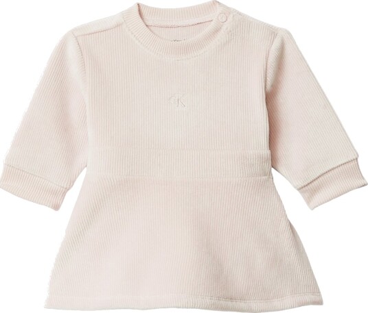 Calvin Klein Kjole Fløyel Hvitkappegrå Calvin Klein 3 år 98 Kjole