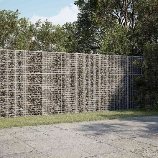 vidaXL Gabion med 3,5 mm wire og 5x2,5 cm nett 200x20x150 cm