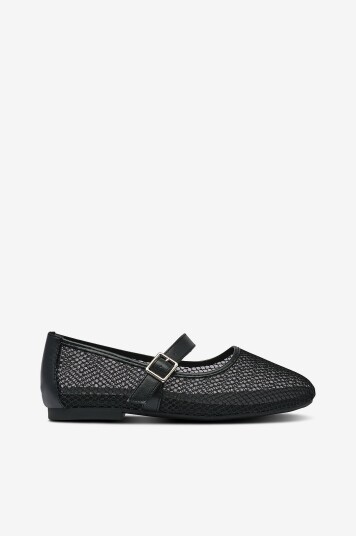 Zizzi Ballerinasko fPaula Mesh Svart Zizzi Ballerinasko fPaula Mesh Svart