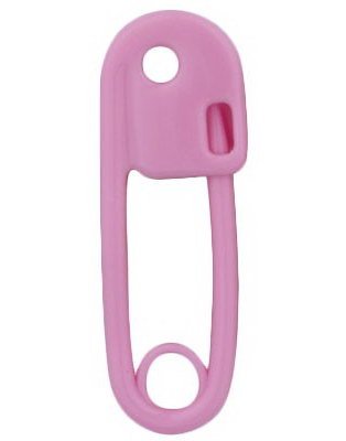 Sikkerhetsnål 1.6 mm Rosa Ørepiercing