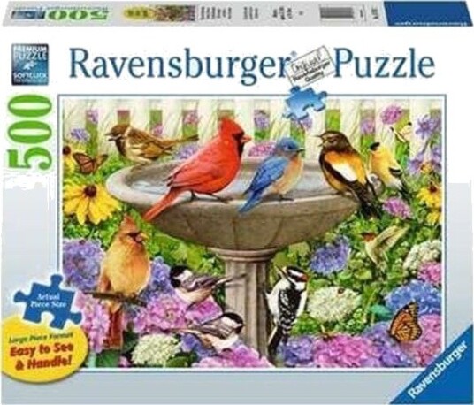 Ravensburger Birdbath Puzzle 500 pcs. 2D Puslespill