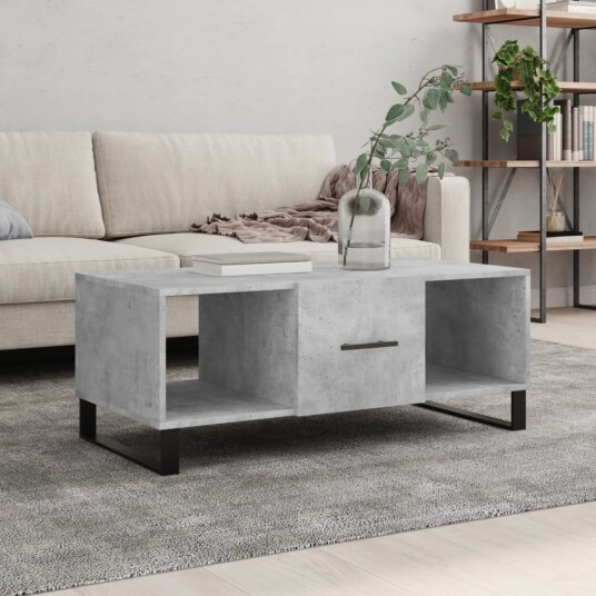 Salongbord betonggrå 102x50x40 cm konstruert tre 8720845427894