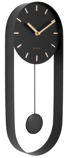 Karlsson Charm Pendulum Veggklokke KA5822BK   Unisex 20 cm Kvarts urverk