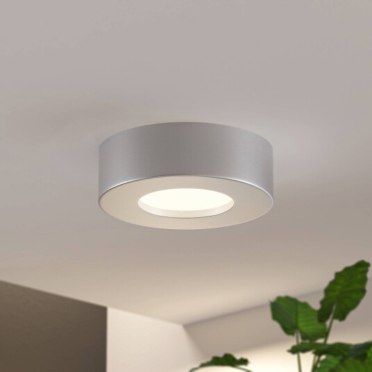 Prios LED-taklampe Edwina sølv 12 cm sett med 10 stk