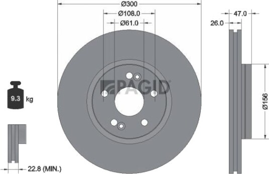 PAGID 54190NC Bremseskive