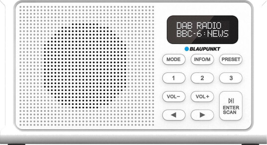 Blaupunkt DR3WH DAB+ Radio Hvit Blaupunkt DR3WH DAB+ Radio Hvit