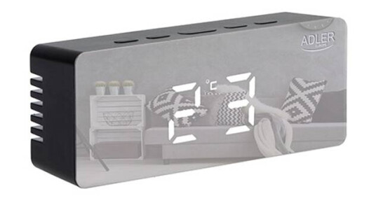 Adler 1189B Alarm klokke Sort