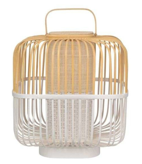 Forestier Bamboo Square Bordlampe M White Forestier Bamboo Square Bordlampe M White