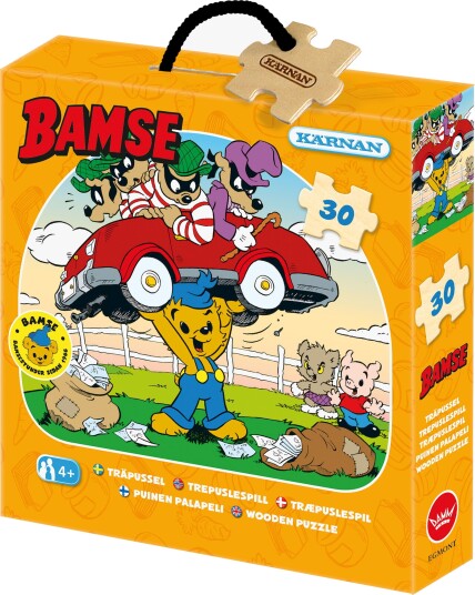 Egmont Kärnan Skurkpussel Bamse Trepuslespill 30 Brikker