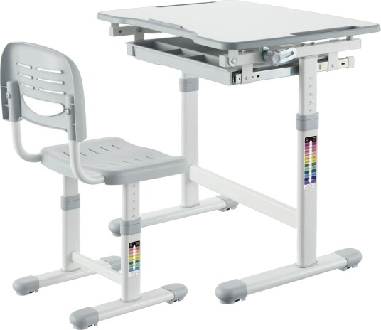 Mozos DC SET GREY Kontorstol for barn med regulerbar rygg Gr?? Mozos DC SET GREY Kontorstol for barn med regulerbar rygg Gr??