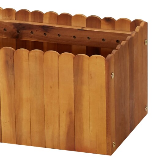 vidaXL Høybed 200x30x25 cm heltre akasie