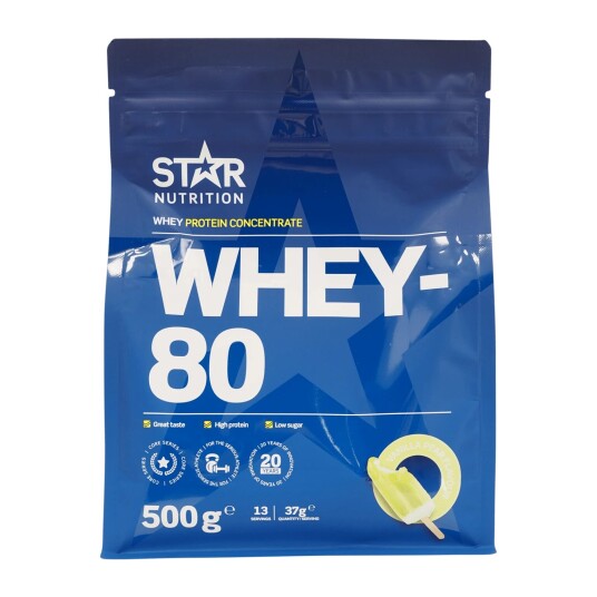 Star Nutrition Whey-80 Vanilla Pear, proteinpulver blue