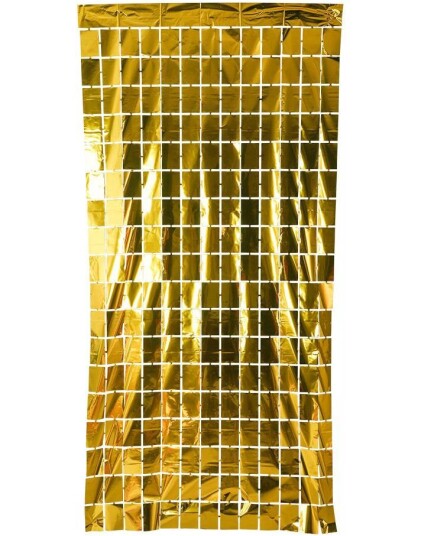 Gullfarget Rutete Backdrop/Bakgrunn 200x100 cm Kjøp flere for hel vegg