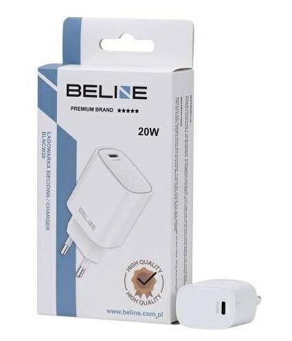 Beline Lader 20W Pd 3.0 Nettlader Uten Kabel, Hvit Beline Lader 20W Pd 3.0 Nettlader Uten Kabel, Hvit