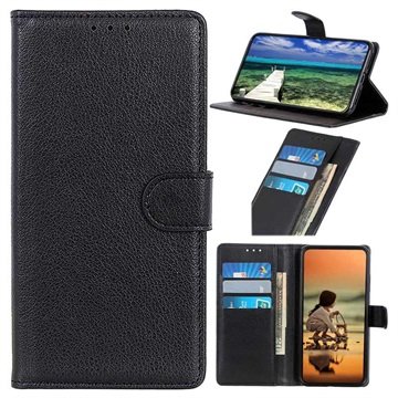 Nokia C21 Plus Lommebok-deksel med Magnetisk Lukning Svart