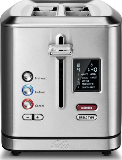Solis Flex-Toaster Brødrister med riste for rundstykker, 950W (2 skiver)