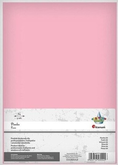 Titanum Skum A4 5 Stk Lys Rosa