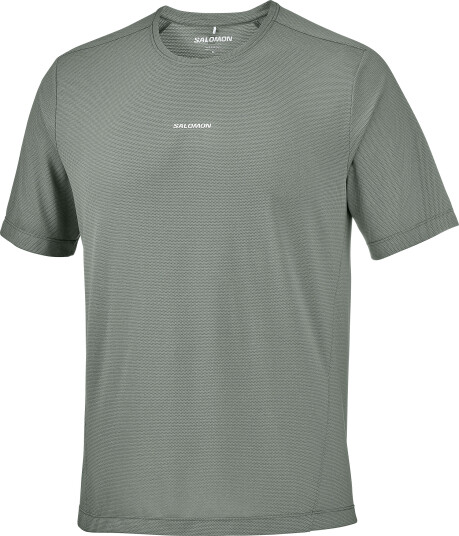 Salomon Men"s Shkout Core Short Sleeve Tee Castor Gray S Salomon Men"s Shkout Core Short Sleeve Tee Castor Gray S
