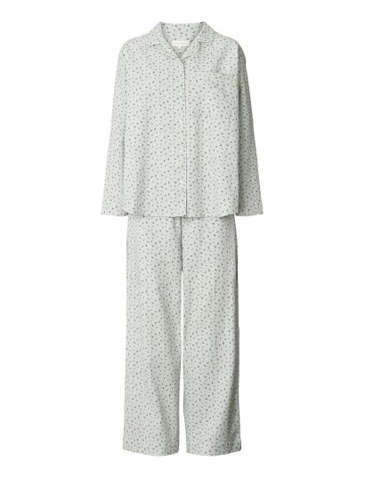 STUDIO FEDER Edith Pajama   Seersucker   White   M