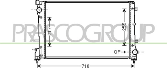 PRASCO FT030R004 Radiator motorkjøling