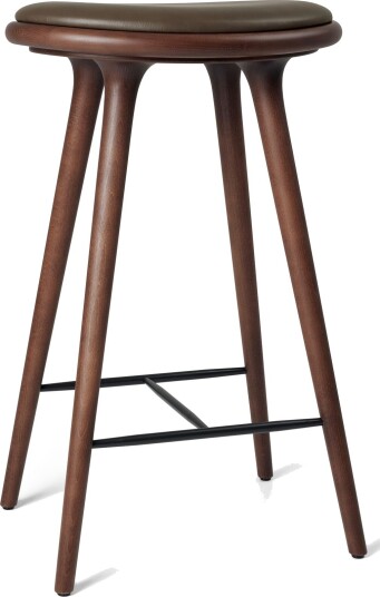 Mater Høy Barkrakk Brun Bøk/Mørkebrunt Skinn 74 cm Mater Høy Barkrakk Brun Bøk/Mørkebrunt Skinn 74 cm