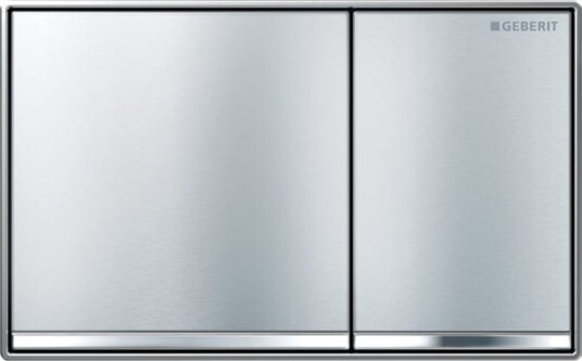 Geberit Omega60 Betjeningsplate Børstet Stål/Forkrommet stål, Easy-Clean Geberit Omega60 Betjeningsplate Børstet Stål/Forkrommet stål, Easy-Clean