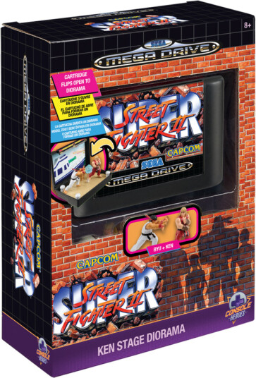 Street Fighter II Samlefigur med Ryu og Ken – Retro Sega Diorama