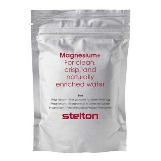 Stelton Brus magnesium+ filtergranulat 3 stk svart/hvit