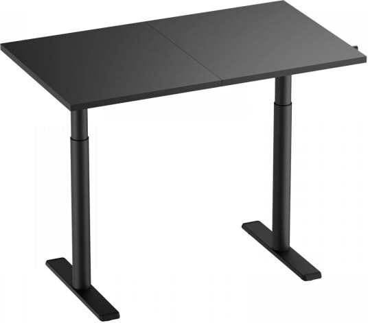 Maxmount Skrivebord Hev Og Senkbart 1200x700mm Sveiv - Svart
