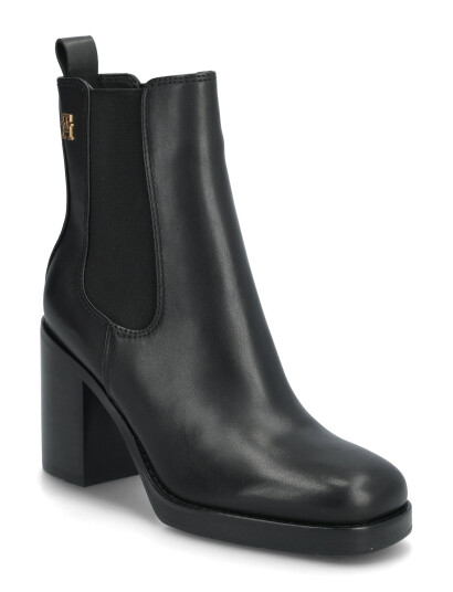 Tommy Hilfiger Square Toe Chelsea High Block Hl - Black - 40