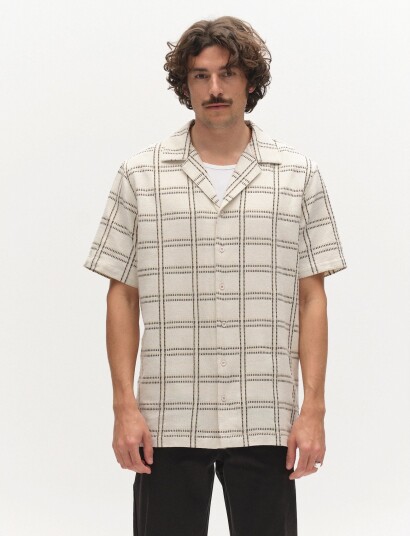 Gabba Gabsven Reg Resort Wire Ss Shirt Cream S Gabba Gabsven Reg Resort Wire Ss Shirt Cream S