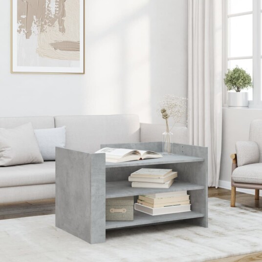 Salongbord betonggrå 80x50x50 cm konstruert tre 848342 Salongbord betonggrå 80x50x50 cm konstruert tre 848342