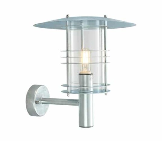 Stockholm Vegglampe 286 BIG Galvanisert Stål