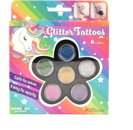 Robetoy Glittertatovering Sett Robetoy Glittertatovering Sett