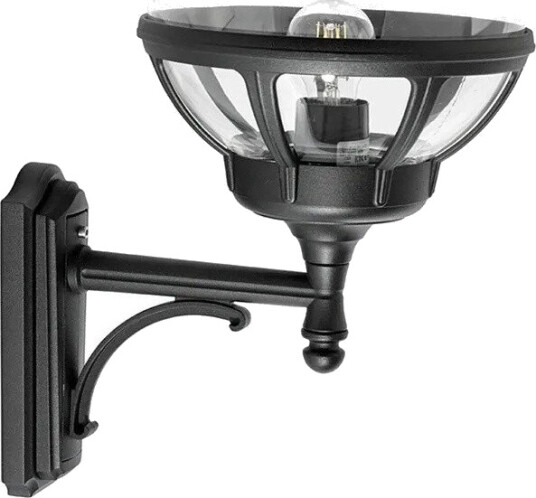 Norlys - Bologna Up Utendørs Vegglampe Klar/Svart