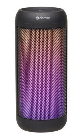 Denver BTL-63 Bærbar Bluetooth Høyttaler med LED - Svart Denver BTL-63 Bærbar Bluetooth Høyttaler med LED - Svart