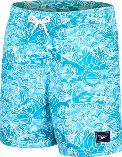 Speedo Badeshorts Trykt Blå Speedo Small Badetøy