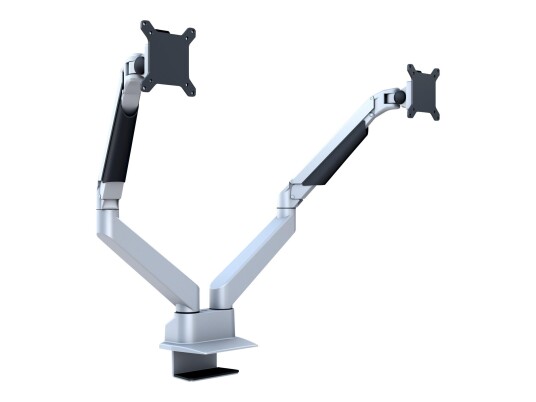 Multibrackets M VESA Gas Lift Arm Dual Side by Side stativ - justerbar arm - for 2 LCD-skjermer - sølv