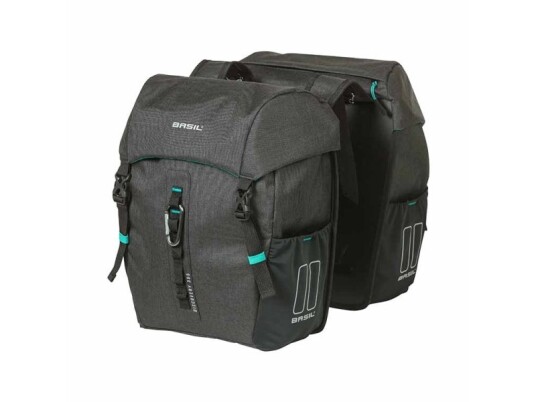 Basil Discovery 365D, Bakre, Sykkelveske, Polyester, Sort, 18 L, 10 Kg