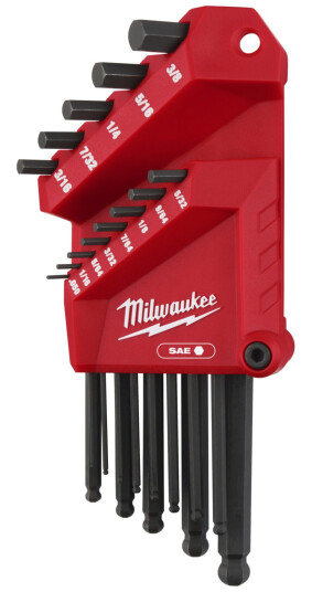 Milwaukee SEKSKANTNØKKELSETT IMP. 13DEL
