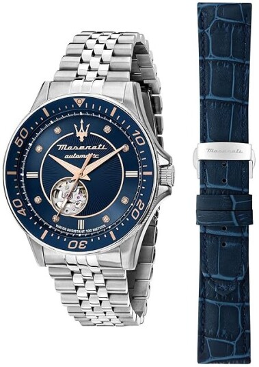 Maserati Herreklokke R8823140013 Sfida Blå/Stål Ø44 mm Maserati Herreklokke R8823140013 Sfida Blå/Stål Ø44 mm