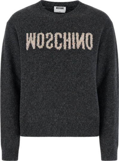 Moschino Dame Strikkevarer Grå XS, Moschino Dame Strikkevarer Grå XS,
