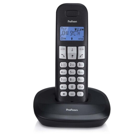 Profoon PDX-1100 DECT telefon med 1 håndsett svart Profoon PDX-1100 DECT telefon med 1 håndsett svart