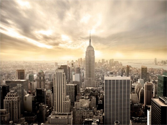 Fototapet New York Manhattan Morgengry 400x309 - Artgeist sp. z o. o.