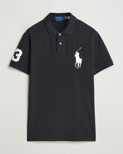 Polo Ralph Lauren Custom Fit Big Pony Polo Polo Black