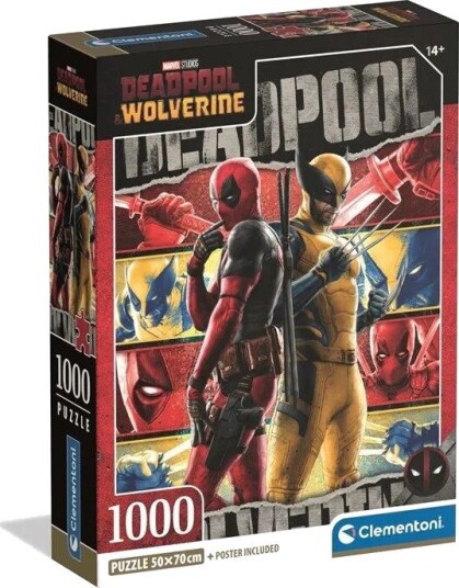 Clementoni Puzzle HQC Marvel Deadpool 1000 pieces 2D Puslespill