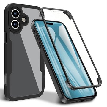 iPhone 17 360 Beskyttelse Deksel   Svart / Klar